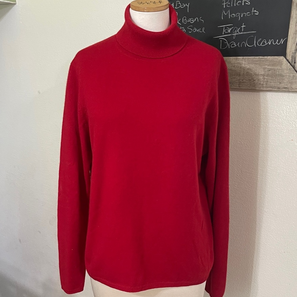 McDuff Red Cashmere Sweater - Sz L